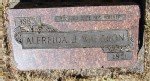 Alfreida Janette (Nichols) Waldron headstone