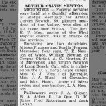 Arthur Calvin Newton Obituary