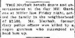 Arthur Louis Mayhak - Benefit Dance Results