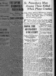 Article re: James Albert Whitted Plane Crash