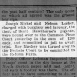 Article re: Nelson Lesher - Burglary