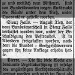 August Tietz - From a Local German Newspaper