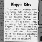 Carl A Kleppin Obituary
