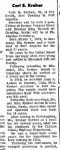 Carl B Kreher Obituary