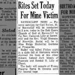 Carl Bailey - Killed in Mine Accident