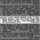 Carl Mayhak - Classified Ad: Argus-Leader (Sioux Falls, South Dakota) - 29 Oct 1897