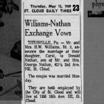 Carol Jean Williams / Donald Nathan Marriage Announcement