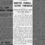 Charles Austin Whitted Funeral Notice
