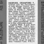 Crawford T Hawkins Jr Obituary