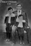 David F Kennedy w/ sons Parkis & Napoleon B.