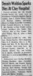 DennisWaldenSparksDeath