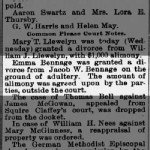 Emma and Jacob W Bennage Divorce Granted
