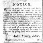 Estate of Thomas Whitted, Esq. Sep 1820
