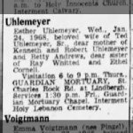 Esther Whitted Uhlemeyer Obituary