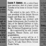 Eugene Palmer Hawkins Jr Obituary