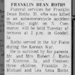 Franklin Dean Roths, Sr