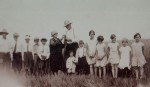 George and family in field