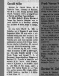 Gerald P Miller Obituary