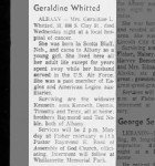 Geraldine L Noble Whitted Obituary