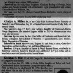 Gladys Amelia Hagenstein Miller Obituary