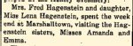 Hagenstein Family Visiting
