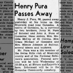 Henry Joseph Pura Obituary