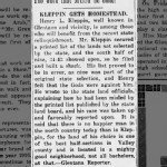 Henry L Kleppin Homestead Purchase