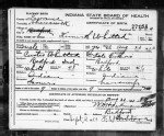 Indiana, Birth Certificates, 1907-1940