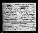 Indiana, Birth Certificates, 1907-1940