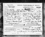 Indiana, Birth Certificates, 1907-1940