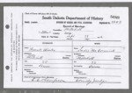 Isaac & Sadie (McCormick) Hicks Record of Marriage