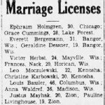 Justus Mayhak / Pauline Livinghouse Marriage License