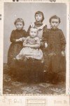 L to R, Buenavista 'Vistie', Cora Lee Bales, Sarah Moss, Cecil Moss is seated.