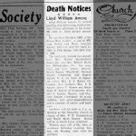 Lloyd William Amore Obituary