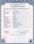 Louisa Mayhak Mayhak Death Certificate