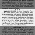 Mabel E Carr Mahoney Obituary