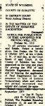 Marjorie Eastwood Hagenstein Notice of Probate