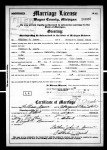 Michigan, Marriage Records, 1867-1952