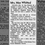 Minnie Mae Hoover Whitted Obituary Minnie Mae Hoover Whitted Obituary