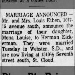 Mona Louise Ethen / Herman Eickerman Jr Wedding