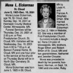 Mona Louise Ethen Eickerman Obituary