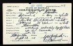Montana, Birth Records, 1897-1919