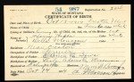 Montana, Birth Records, 1897-1919