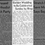 Mr and Mrs A E Bing's Golden Wedding