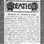 Murdock H McKinnon Obituary