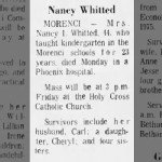 Nancy I Whitted Obituary
