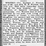 Newspapers.com - The Tampa Times - 14 Oct 1918 - Page 5 Herbert Calley Wooten Obituary