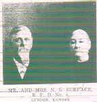 Noah Surface and 2nd wife Druzilla in 1895
