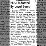Noble Ray Groff - Inducted into the Armed Forces