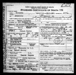 North Carolina, Death Certificates, 1909-1976